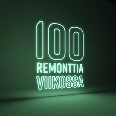 100 remonttia viikossa