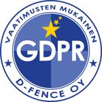 UTF-8GDPR D-Fence logo 40X40mm